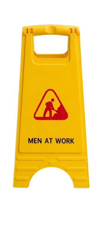 MEN AT WORK SIGN BOARD